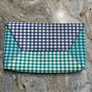 NWOT J.Crew Envelope Clutch in Patchwork Gingham